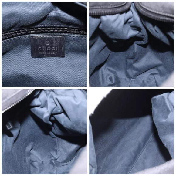 GUCCI GG Canvas Shoulder Bag Black 101292 Auth - Picture 15 of 16